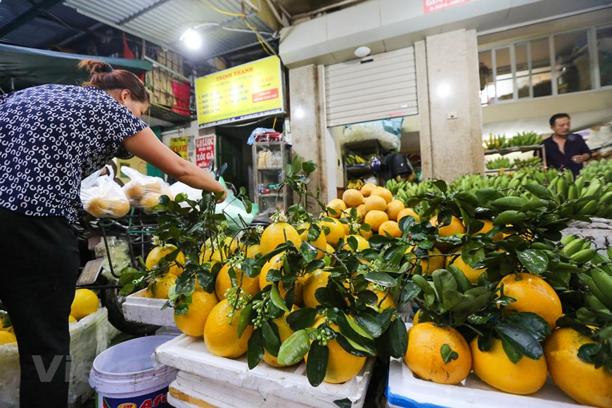 Eso quizás es una atracción especial, que convierte al Mercado Hang Be en un lugar conocido para la población de la ciudad de Hanoi en cada ocasión del Tet (Nuevo Año Lunar). No importa si rico o pobre, en la víspera de Año Nuevo, también es muy importante para los vietnamitas seleccionar las cinco mejores frutas de la bandeja. Las frutas se colocan en una bandeja de madera lacada en rojo y dispuestas en un cono equilibrado y en armonía de colores. Las frutas pueden ser plátano, sandía, naranja, mandarina, coco, manzana, lúcumo y caquis. Cada una tiene su propia indicación y atractiva. (Fuente: Vietnam+)