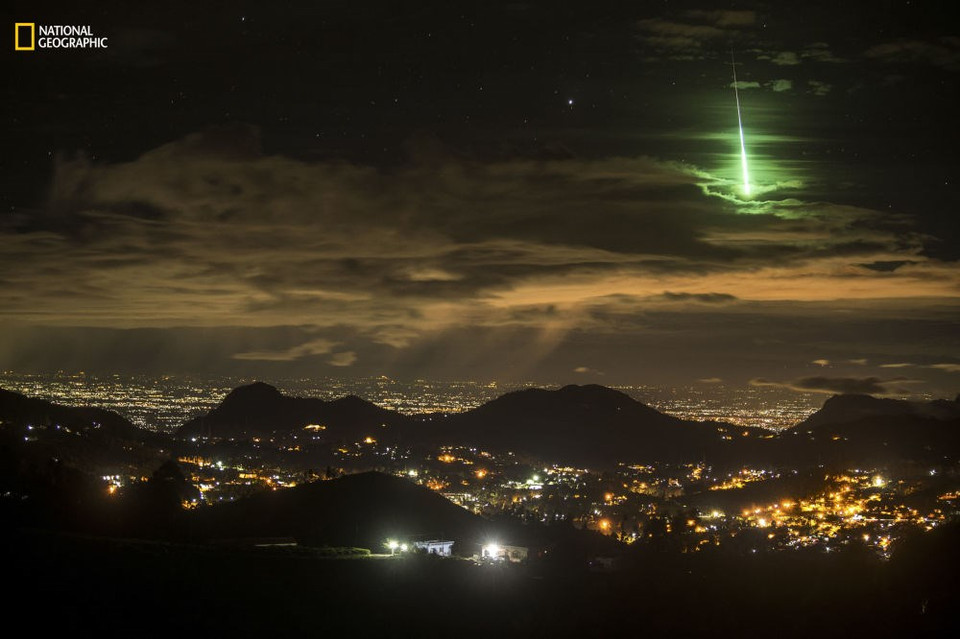 Un meteorito verde muy raro 
