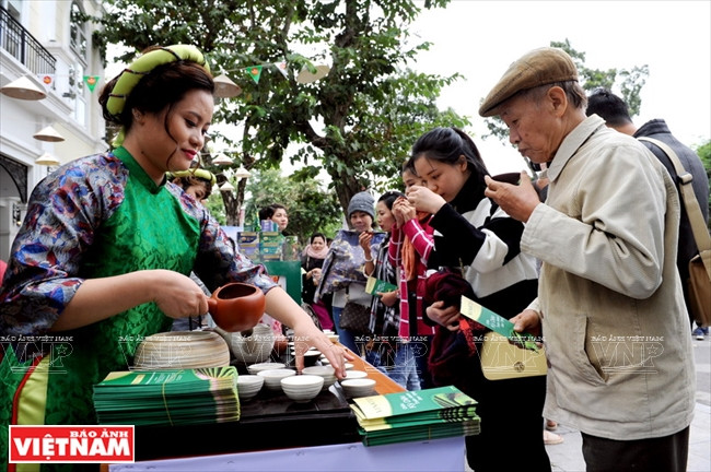Espacio para la degustación del té. (Fuente: VNA(