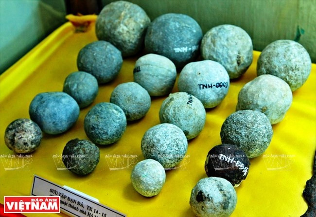Objetos de piedra encontrados en la ciudadela de la dinastía Ho (Fuente: VNA)