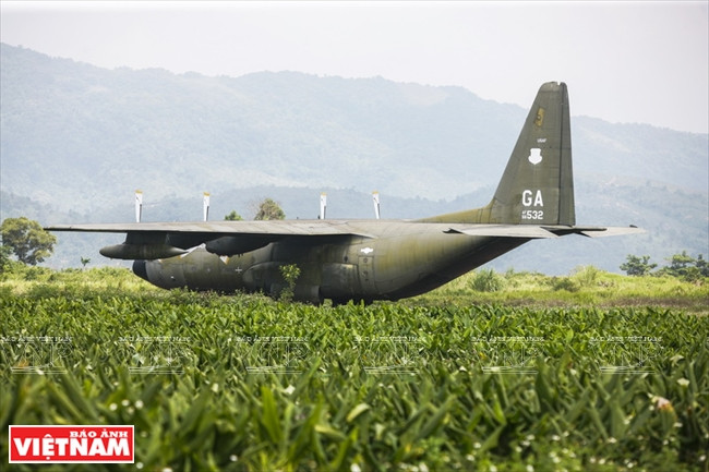 Un rincón del sitio reliquia del aeropuerto de Ta Con en la comuna de Tan Hop, distrito de Huong Hoa, provincia de Quang Tri. (Fuente: VNA)
