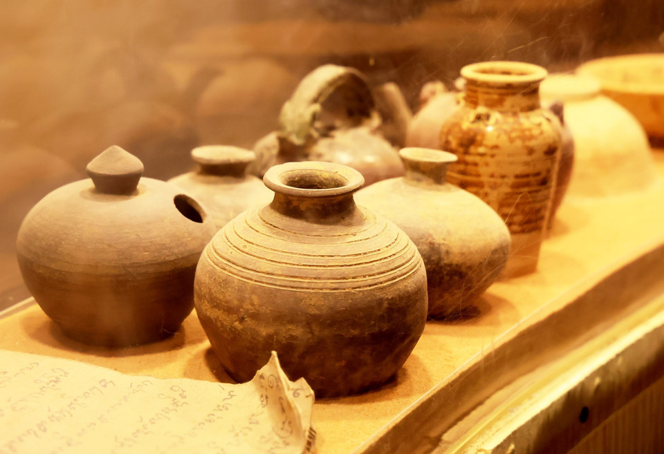 En el museo se exhibe Tin, un pequeño frasco que contiene salsa de pescado de la gente del antiguo pueblo pesquero de Phan Thiet. (Foto: VNA)