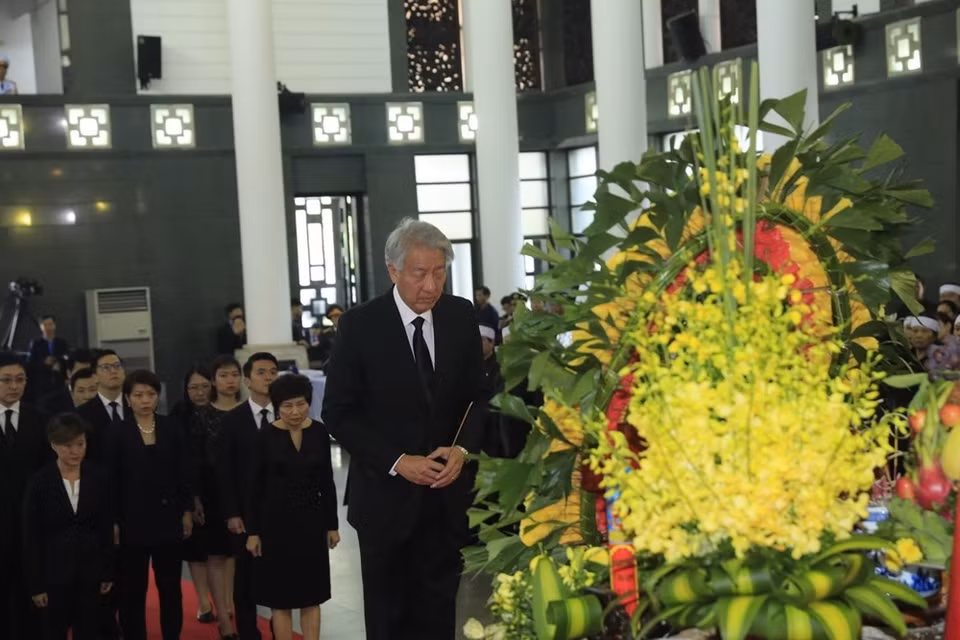 El viceprimer ministro de Singapur, Teo Chee Hean, encabeza una delegación en la ceremonia (Fuente: VNA)