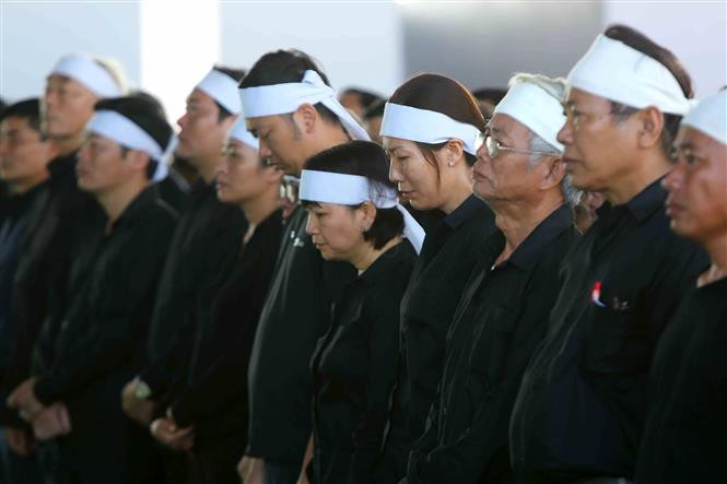 Las honras fúnebres al presidente Tran Dai Quang en la provincia de Ninh Binh, su tierra natal (Fuente: VNA)
