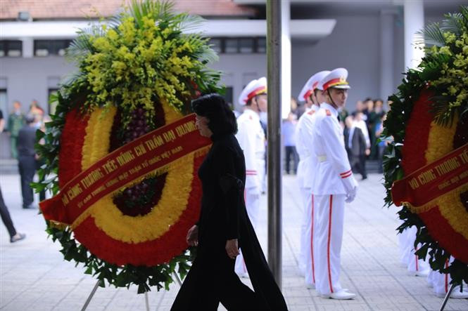 Largas filas, caras de tristeza y emoción en el tributo a Tran Dai Quang (Fuente: VNA)