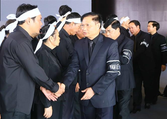 Las honras fúnebres al presidente Tran Dai Quang en la provincia de Ninh Binh, su tierra natal (Fuente: VNA)