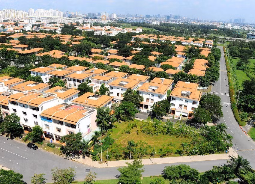 Una zona urbana en Ciudad Ho Chi Minh