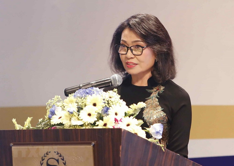 La directora general de Seguro Social de Vietnam, Nguyen Thi Minh (Fuente: VNA)