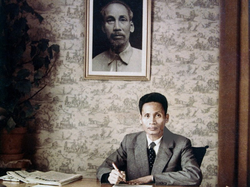 Pham Van Dong, entonces vicepremier de la República Democrática de Vietnam, en la conferencia de Ginebra de 1954 (Fuente: VNA)