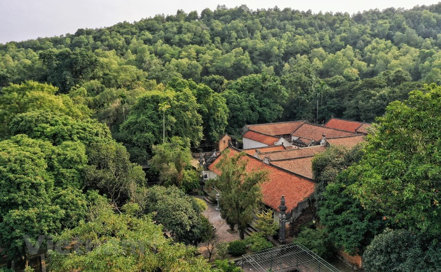 La pagoda cuenta con un diseño arquitectónico armonioso, construido con ladrillos, porcelana y muros de tierra únicos. Las paredes, las puertas y otras estructuras se construyeron completamente de tapial. Con alrededor de 100 torres, el lugar se considera una de las pagodas antiguas más grandes y hermosas de Vietnam. Las torres son el lugar de descanso de más de mil monjes que han practicado en el templo a lo largo de los períodos históricos. En cada torre se entierran de cuatro a 26 cadáveres, y la mayoría de ellas son de tres o cuatro pisos, con una altura de tres a cinco metros. Las torres ancestrales son aún más anchas. (Foto: Vietnam+)