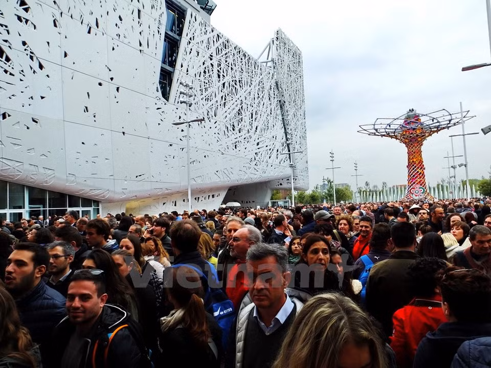 Este día la Expo Milán atrajo a 130 mil visitantes (Fuente: VNA)