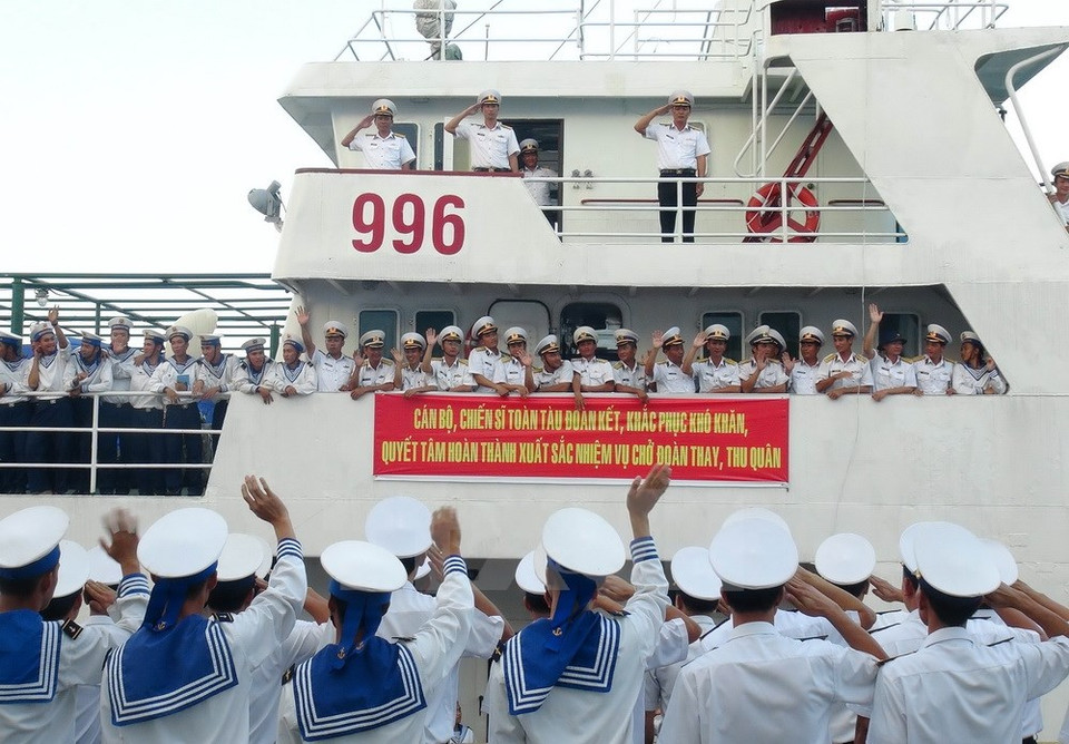 Despiden a los combatientes (Fuente: VNA)