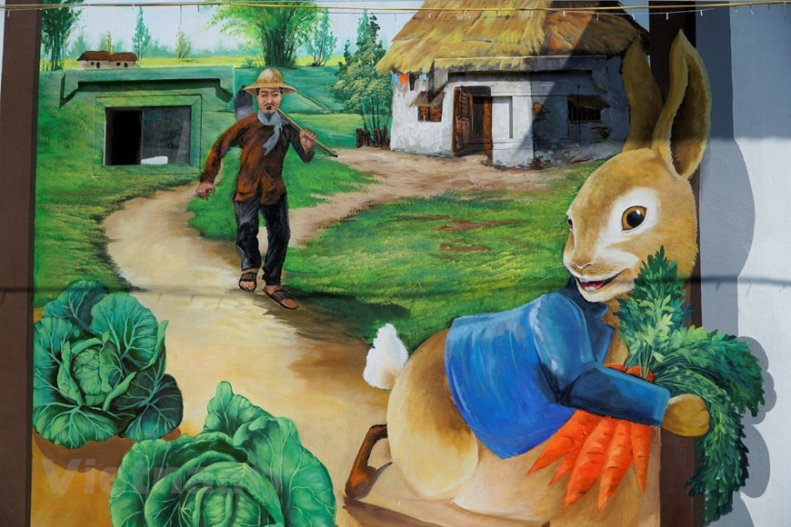 Las obras son parte de un proyecto para embellecer el área de producción agrícola (Foto: VNA) 