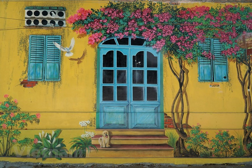 Las obras son parte de un proyecto para embellecer el área de producción agrícola (Foto: VNA) 