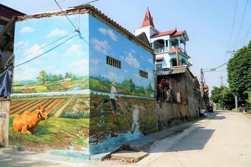 Las obras son parte de un proyecto para embellecer el área de producción agrícola (Foto: VNA) 