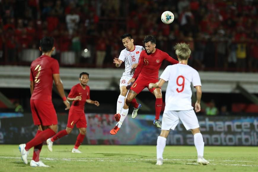 Partido entre Vietnam e Indonesia en el estadio Kapten I Wayan Dipta en Bali. (Fuente: VNA)