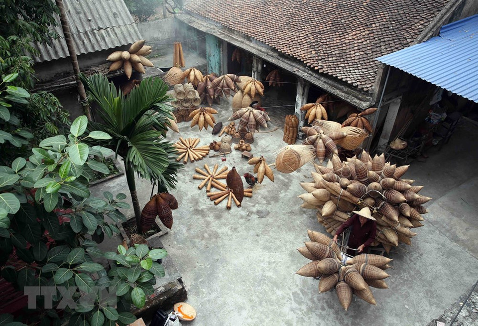 Una vista desde arriba del pueblo Thu Sy (Foto: VNA)