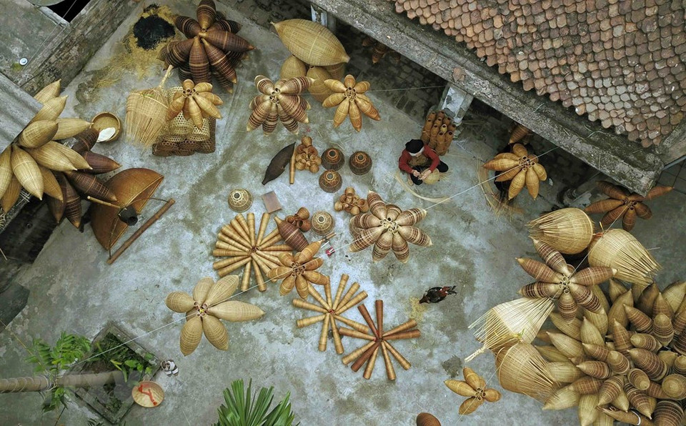 Una vista desde arriba del pueblo Thu Sy (Foto: VNA)