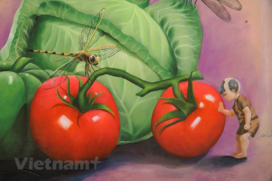 Las obras son parte de un proyecto para embellecer el área de producción agrícola (Foto: VNA) 