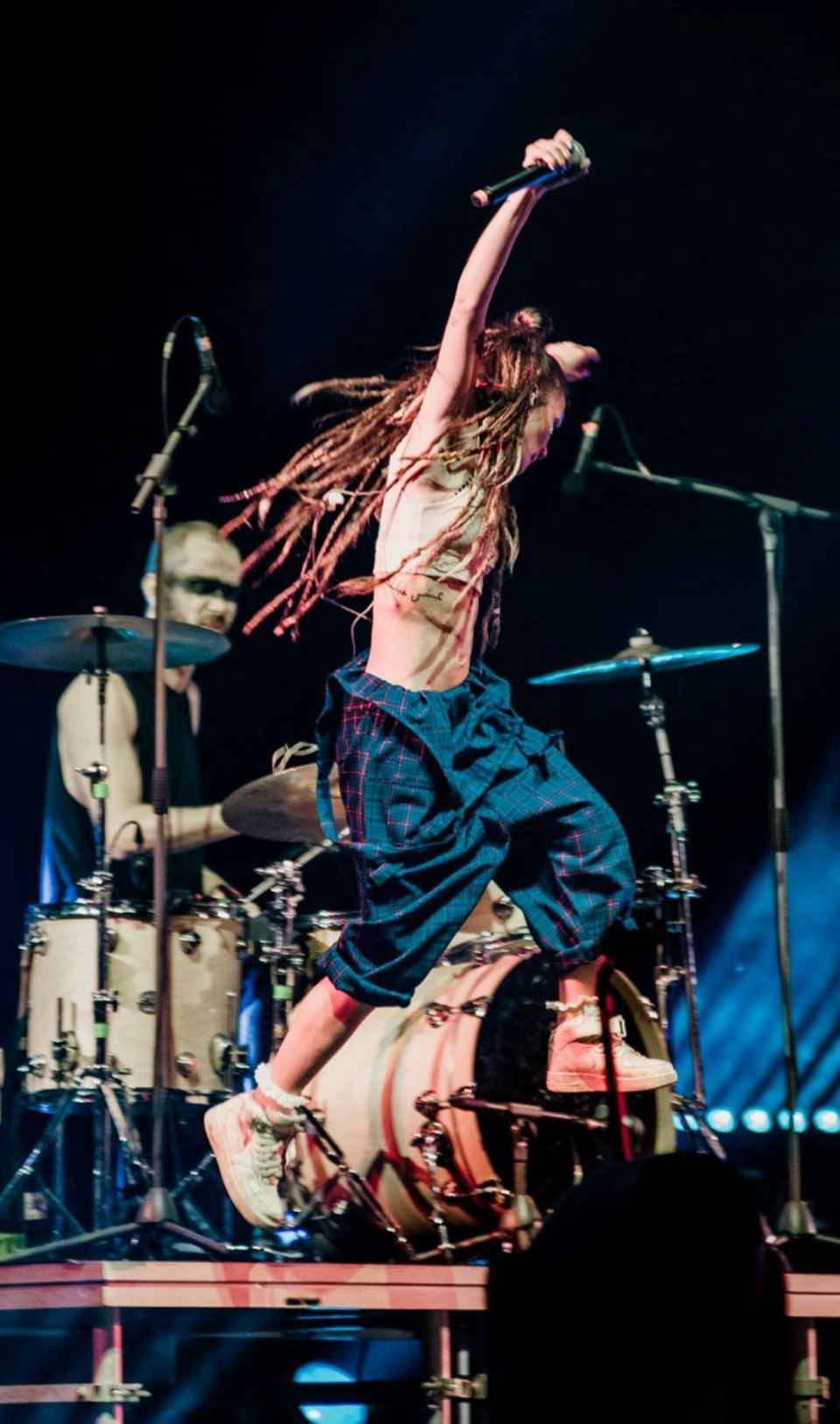 Cantante Mariyah, de nacionalidad danesa y libanesa, en el Festival (Foto: Vietnam+)