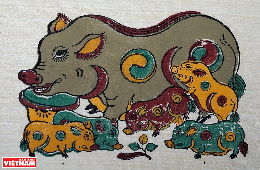 Conocida pintura de Dong Ho (Foto: VNA)