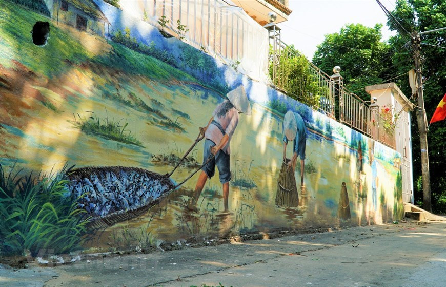 Las obras son parte de un proyecto para embellecer el área de producción agrícola (Foto: VNA) 