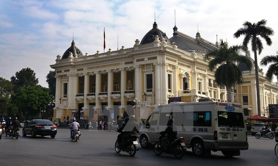 Todas las actividades recreativas fueron suspendidas. En la foto, la Ópera de Hanoi (Fuente: VNA)