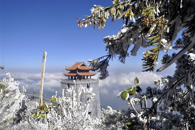 Techo de Indochina cubierto de nieve (Fuente: VNA)