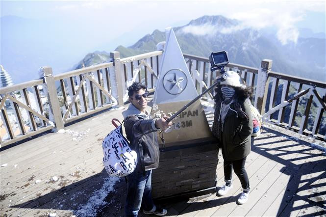 Techo de Indochina cubierto de nieve (Fuente: VNA)