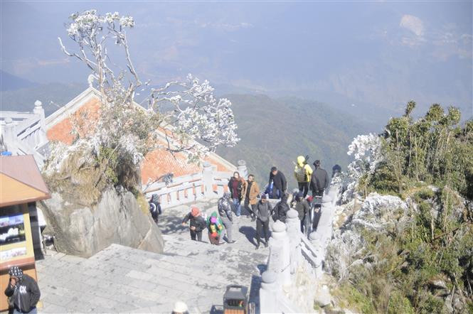 Techo de Indochina cubierto de nieve (Fuente: VNA)