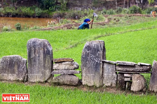 Colocan piedras para separar los campos.