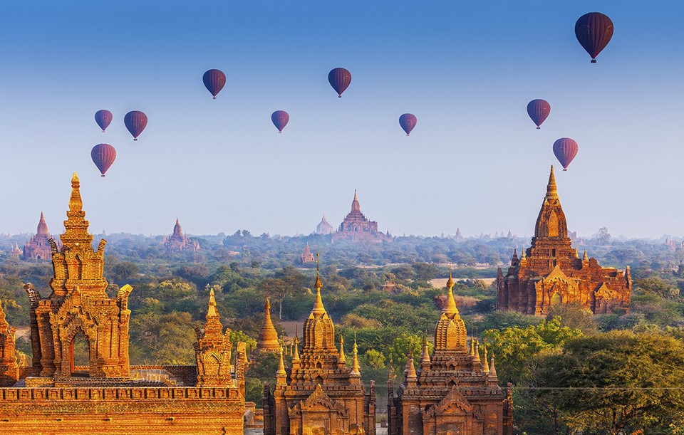 No.9: Myanmar ofrece a los turistas una experiencia verdaderamente asiática, con imágenes de pagodas, monjes y carretas.
