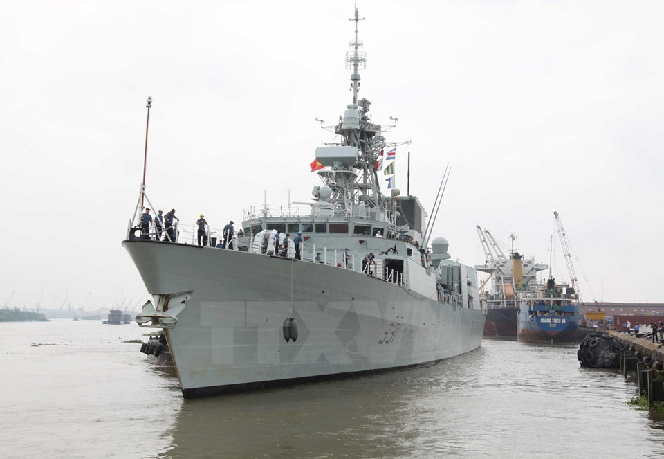 El buque HMCS Vancouver de la Armada de Canadá (Fuente: VNA)