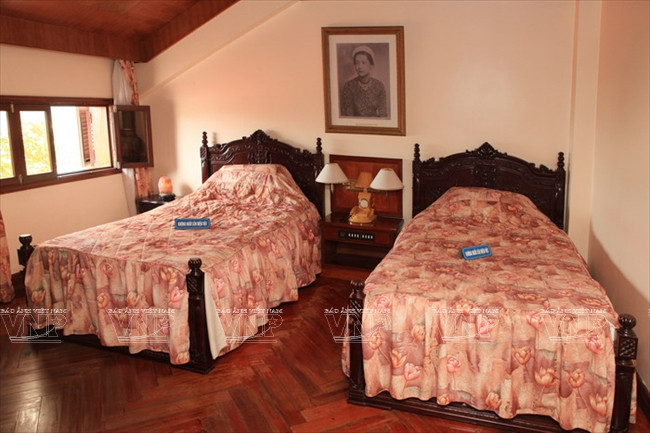 El dormitorio de la princesa Phuong Lien. Los objetos en todas las habitaciones permanecen en su estado original. (Fuente: VNA)