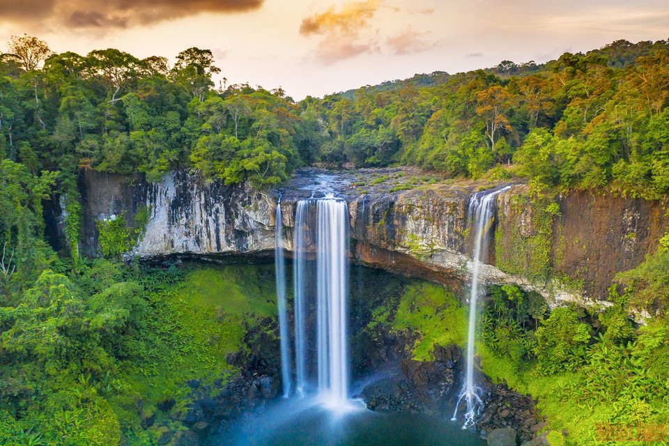 La majestuosa belleza de la cascada de Hang En. (Fuente: nhandan)