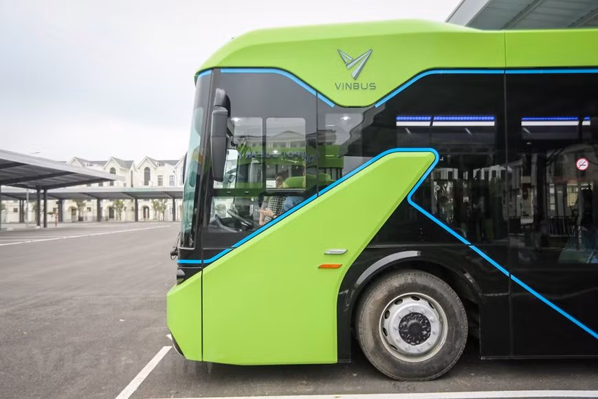Cada unidad de VinBus puede transportar a 72 pasajeros como máximo. (Foto: Vietnam+)