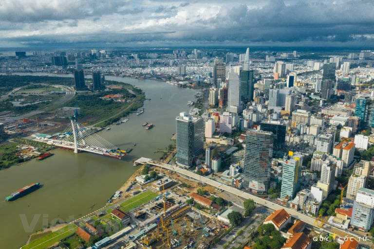 Ciudad Ho Chi Minh vista desde arriba. (Foto: Vietnam +)