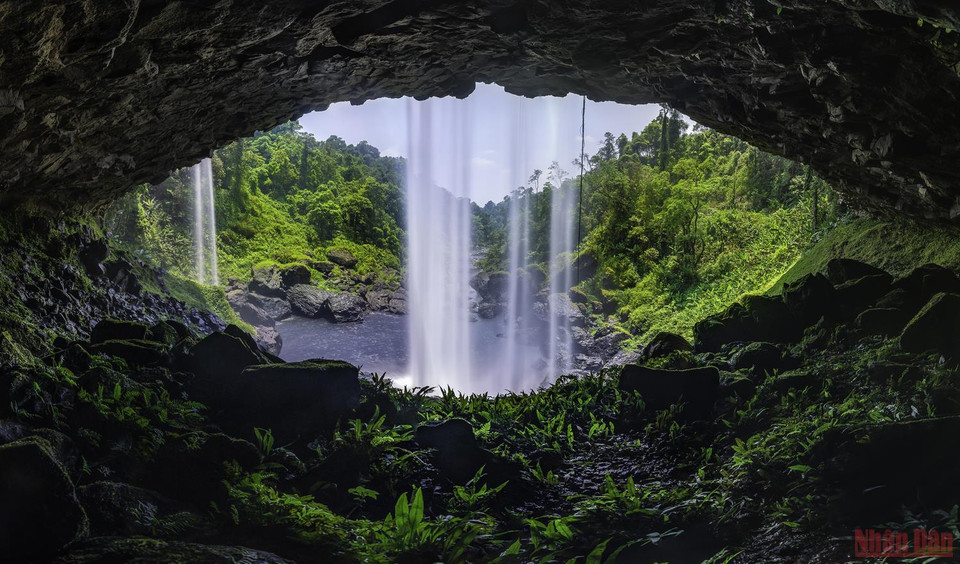  La cascada de Hang En pertenece a la reserva natural Kon Chu Rang, en la provincia de Gia Lai. (Fuente: nhandan)