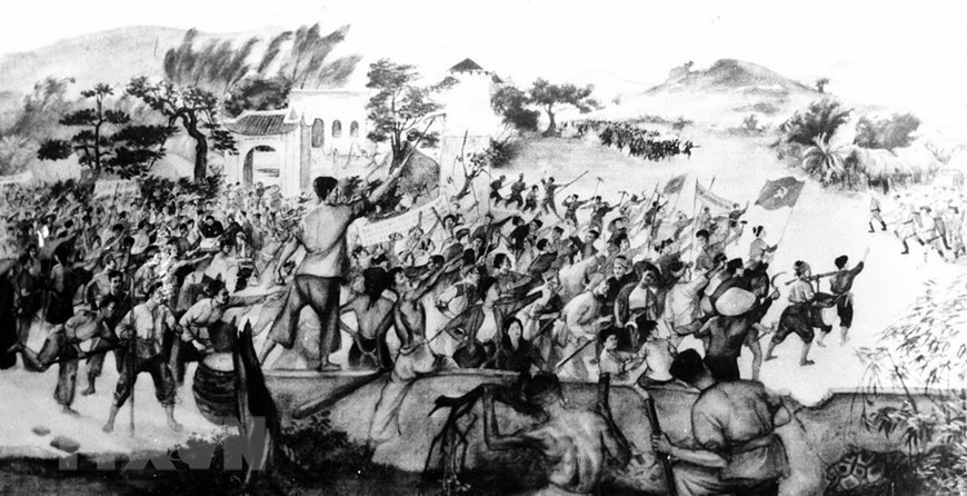 El auge revolucionario de 1930-1931 bajo la dirección del Partido con el levantamiento Xo Viet-Nghe Tinh sacudió al colonialismo francés y sus lacayos y facilitó el establecimiento de gobiernos revolucionarios en varios lugares. El hecho demostró el acertado lineamiento de la revolución vietnamita adoptado por el Partido y dejó preciosas lecciones sobre la construcción de la alianza obrero-campesina y la movilización de masas para la causa de liberación nacional. (Foto: Archivo) 