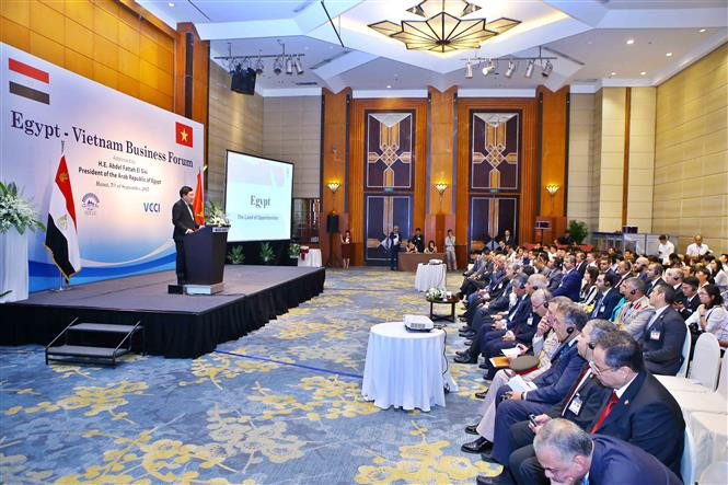 Efectúan en Hanoi Foro Empresarial Vietnam- Egipto (Fuente: VNA)
