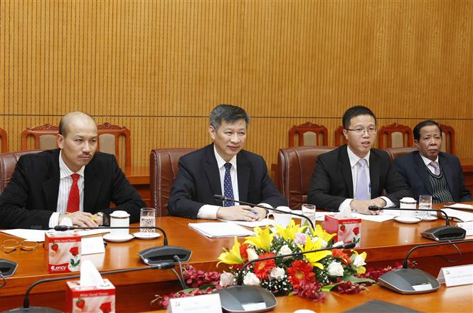 El subjefe del Departamento de Relaciones Exteriores del Comité Central del Partido Comunista de Vietnam Nguyen Tuan Phong, en la cita (Fuente: VNA)