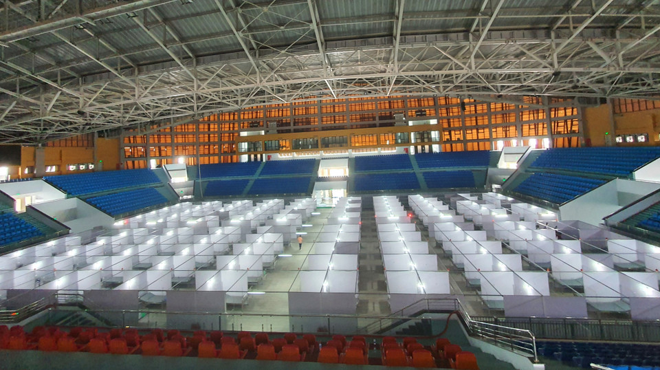 Dentro del establecimiento, las 620 camas están básicamente instaladas (Foto: VNA)