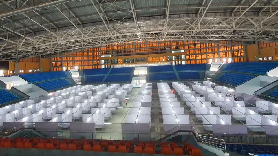 Dentro del establecimiento, las 620 camas están básicamente instaladas (Foto: VNA)