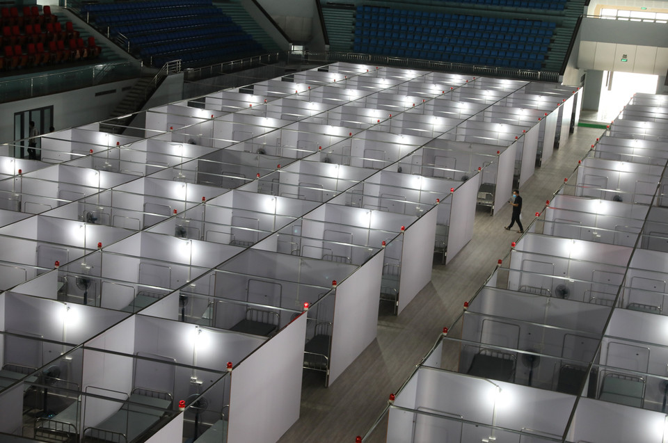 Dentro del establecimiento, las 620 camas están básicamente instaladas (Foto: VNA)