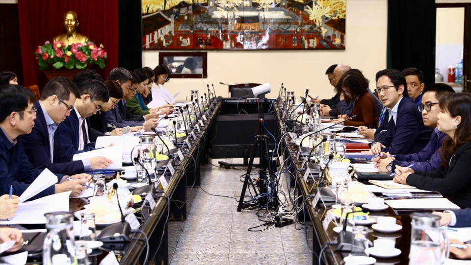 El grupo de trabajo interinstitucional sobre la asunción de Vietnam del papel de miembro del Consejo de Derechos Humanos de la ONU cumple sus tareas. Foto: VNA