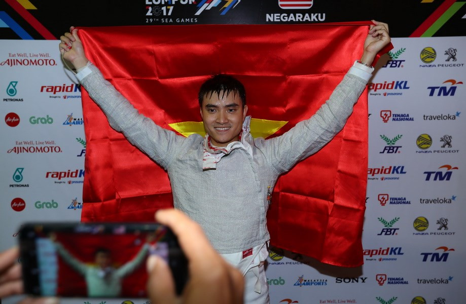 Vu Thanh gana medalla de oro en esgrima (Fuente: VNA)