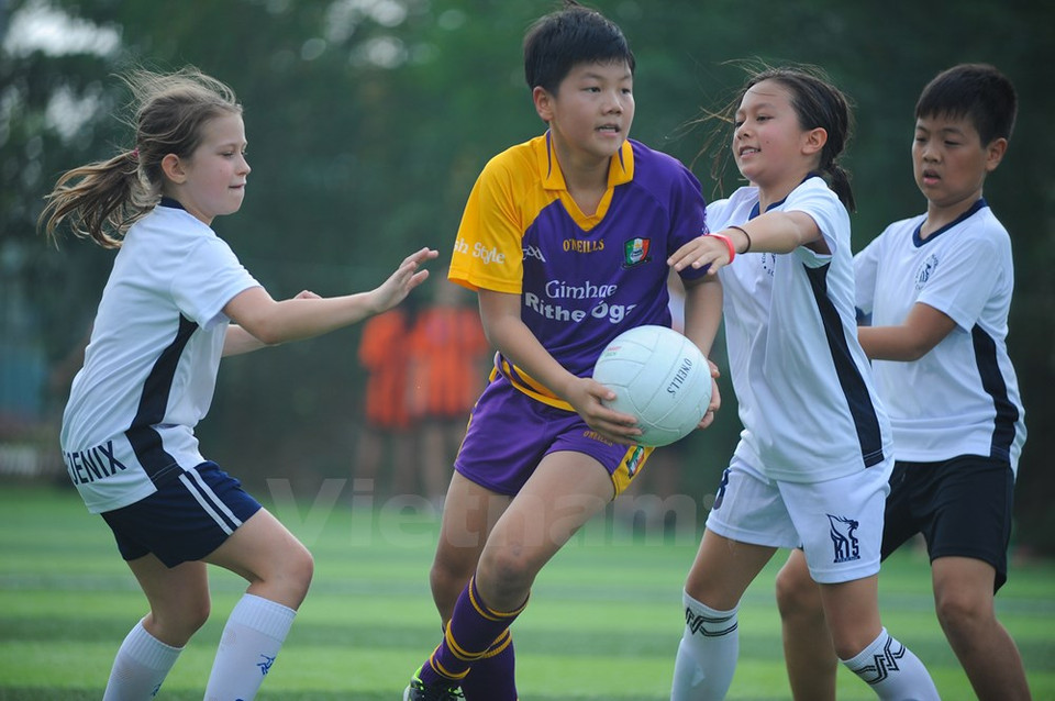 Las estudiantes también participan en el torneo (Fuente: VNA)
