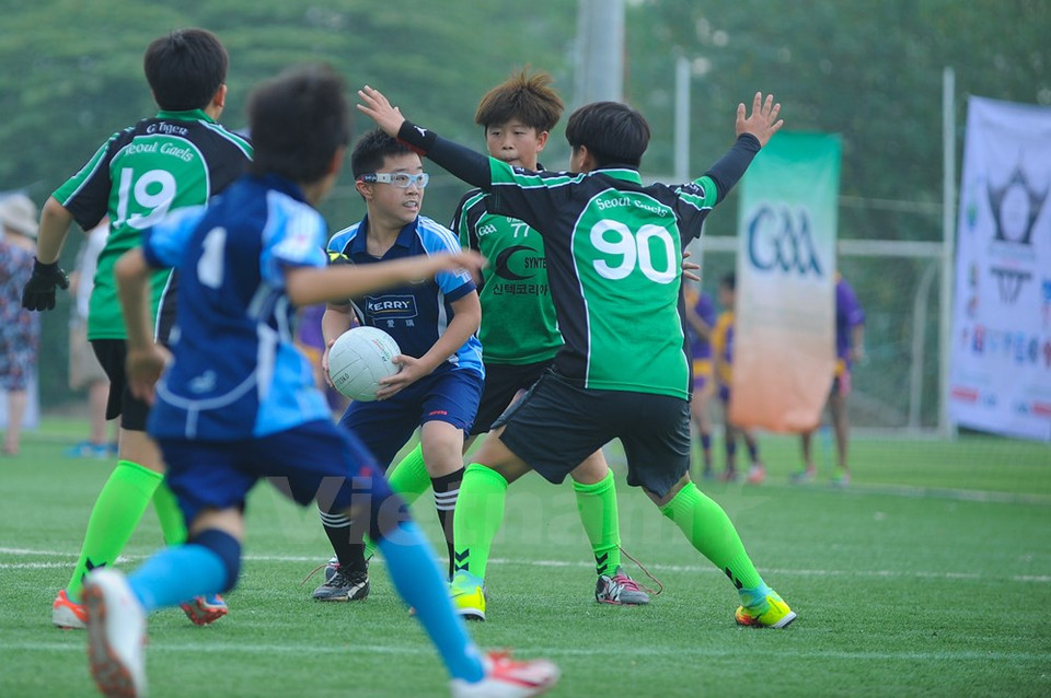 Un partido entre dos equipos chinos (Fuente: VNA)