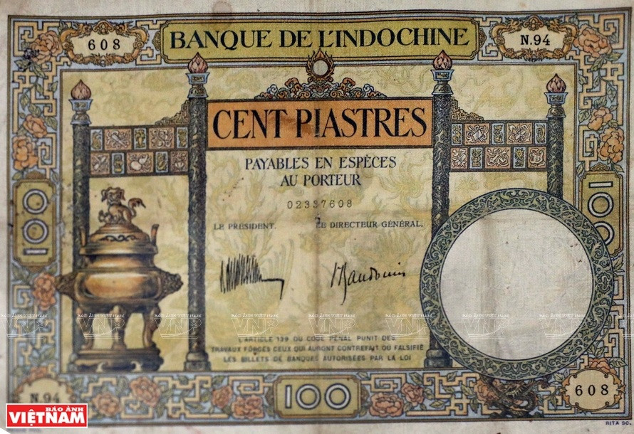 Los billetes antiguos de los tres países indochinos (Fuente: VNA)