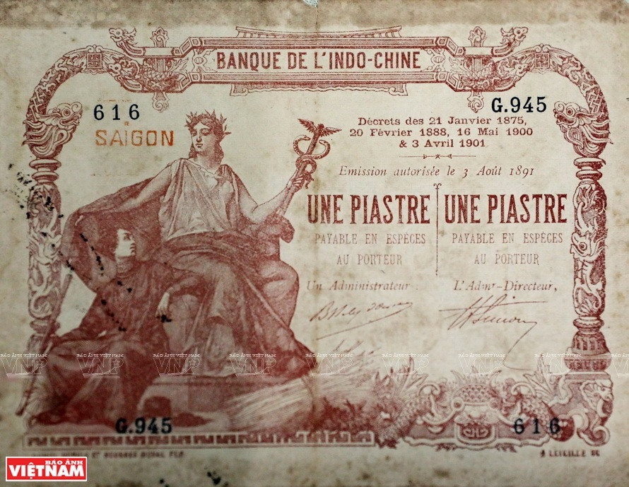 Los billetes antiguos de los tres países indochinos (Fuente: VNA)